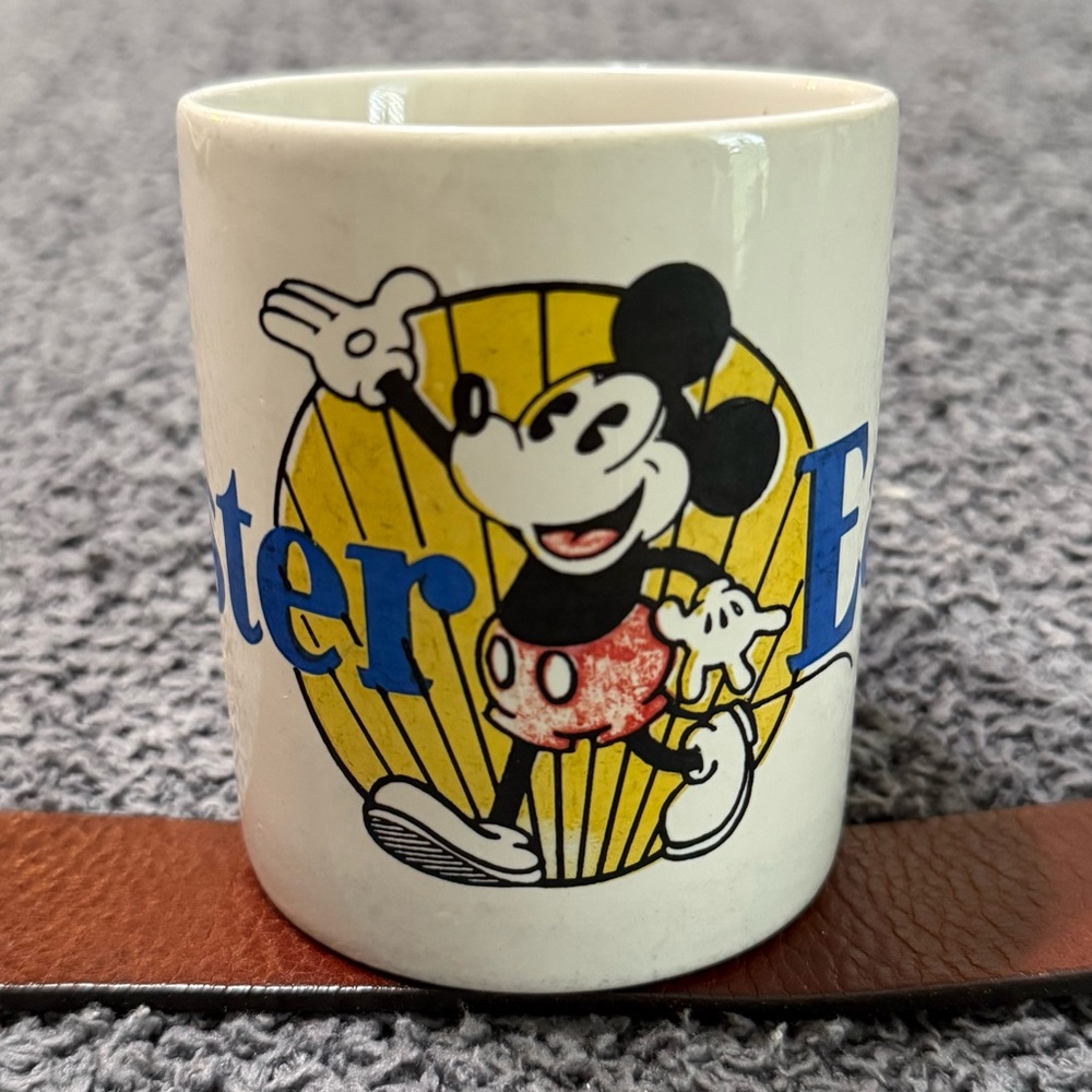 🔥 1980s Vintage Disney Mickey Mouse YesterEars Mug 80s Retro Walt Disney World